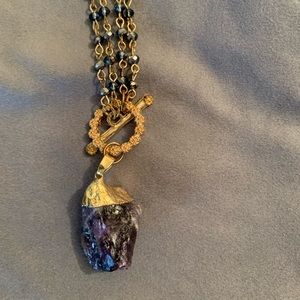 Necklace Beautiful Purple Stone